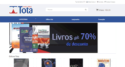 Desktop Screenshot of livrariatota.com.br