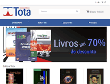 Tablet Screenshot of livrariatota.com.br